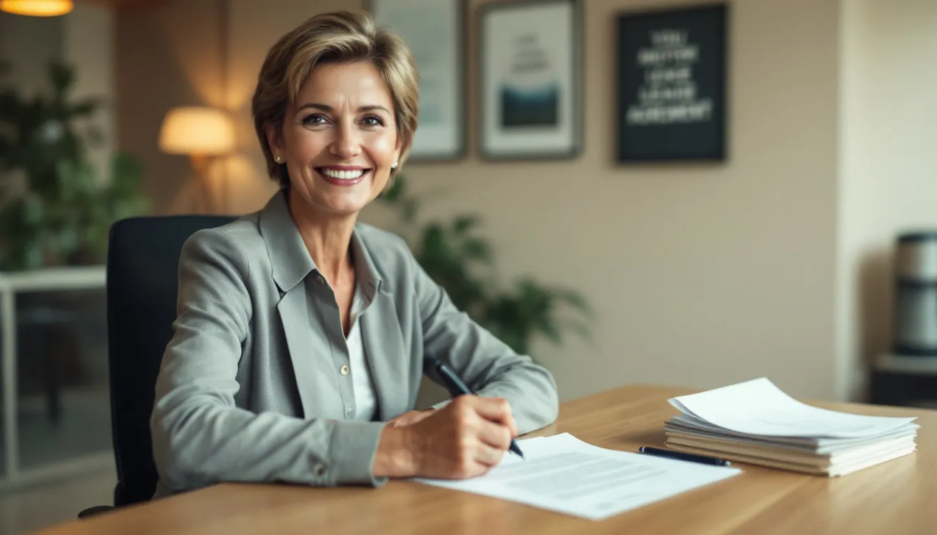 A person writing a lease termination letter.