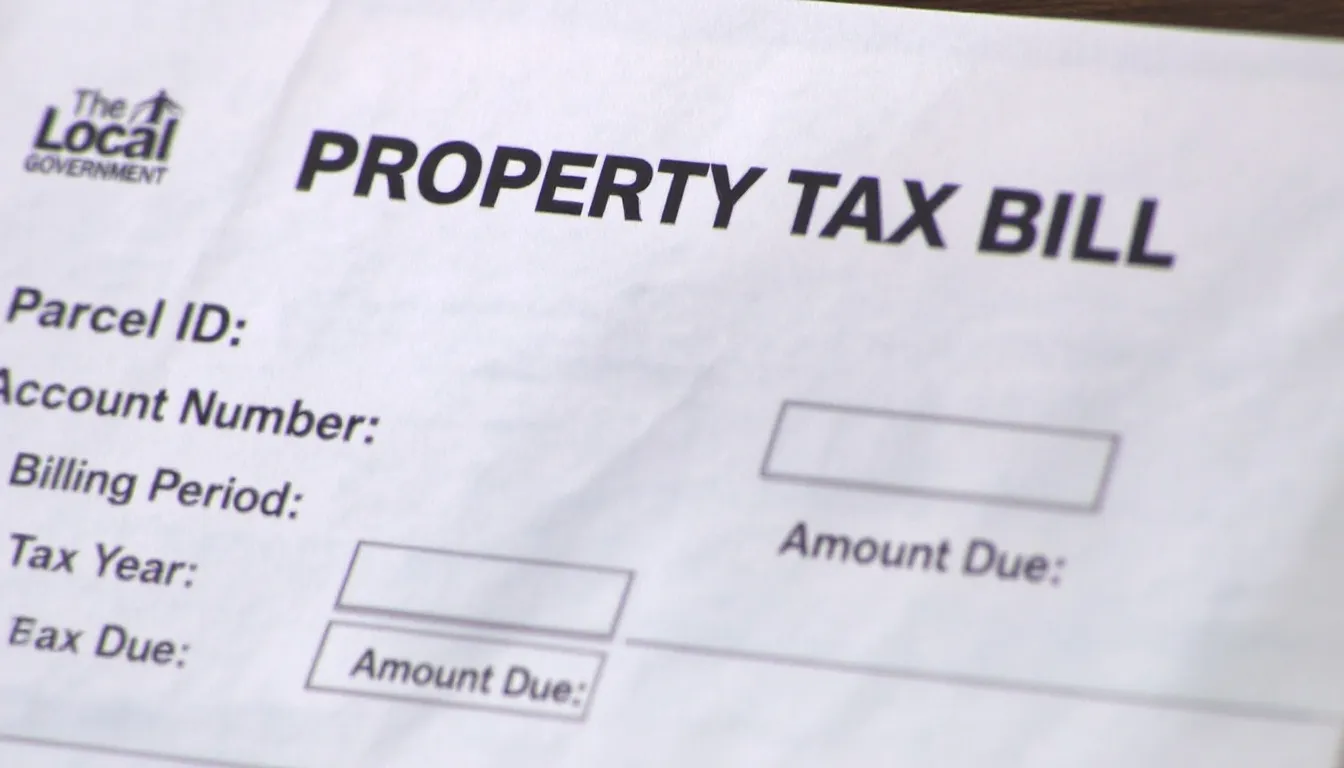 An image depicting the concept of property tax in South Carolina, illustrating various elements such as a calculator, a home, and documents related to property taxes, highlighting the importance of assessment ratios and the homestead exemption for primary residences in Charleston County. The scene emphasizes the process of estimating taxes by multiplying the property's assessed value by the total millage rate.